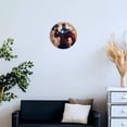 thumbnail image 4 of Silent Wall Clock 40cm/15.75in Round Wall Clock Hero Hanging Clock for Home Living Room Bedroom Kitchen Non Ticking Battery Operated Living Room Mute Clock, 4 of 5