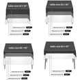 thumbnail image 4 of TRAHOO-2pack 70x70 Inch Black Square in Polyester Fabric Tablecloth for Wedding,Banquet,Restaurant and Parties, 4 of 4