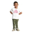 thumbnail image 3 of No Problama Llama Alpaca Cute Funny Toddler Boy Girl T Shirt Infant Toddler Brisco Brands 24M, 3 of 6
