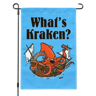 Seattle Kraken Mascot Deluxe Flag, 3x5 Feet - Shop The Kraken