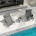 thumbnail image 4 of Gymax 3 Piece Patio Set Outdoor Table & Chairs Bistro Set Small Front Porch Balcony Furniture, 4 of 10