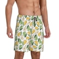 thumbnail image 2 of Honeii Fruit Pears Print Men's Pajama Sleepwear Shorts - a comfy pajama bottom and lounge short for Relaxed Home Wear-3X-Large, 2 of 6