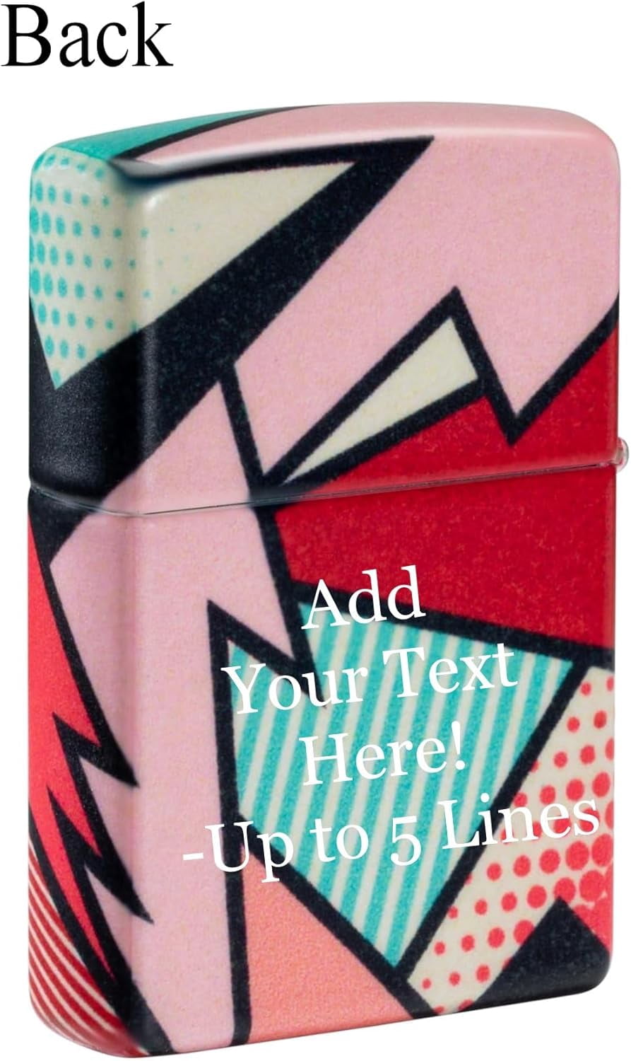 Zippo Lighter - Custom Message Engrave on Backside Love Design - 540 Color 46013