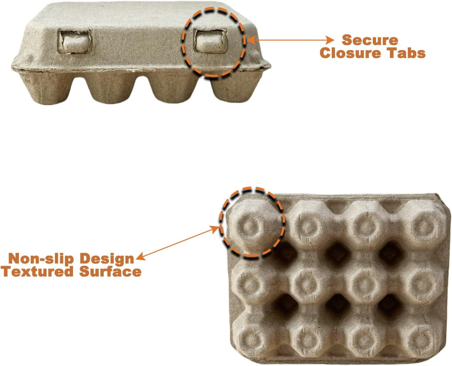 Natural Pulp Paper 1 Dozen Quail  Egg Cartons, Reusable, 20 Pack, Box for Refrigerator Small Pheasant Pigeon Egges
