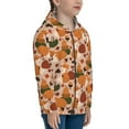 thumbnail image 5 of Pofeuu Autumn Fox Pumpkin Lazy Print Teenage Zipper Hoodie Sweatshirts Hooded Casual Jackets With Pocket For Boys Girls-Small, 5 of 6