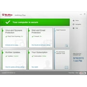 McAfee AntiVirus 1-Year | 1-Device (Windows/Mac OS/Android/iOS)