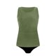 thumbnail image 4 of Traje de baño de bikini liso sin mangas para mujer, traje de baño push-up acolchado, conjuntos de blusa de traje de baño de poliéster para mujer, 4 of 5