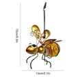 SUNHUFA Solar Iron Insect Statue w/ LED Fairy Light Hanging Bee Light