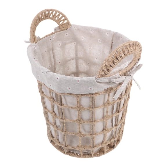 FOMIYES Portable Woven Laundry Basket with Handle for Dirty Clothes Storage, Lightweight and Durable, Assorted Colors
