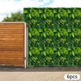 thumbnail image 5 of Artificial Greenery Wall Panels, 6-Piece Set, 23.6x15.7in 3D Plants, UV-Resistant Plastic, Wall-Mounted, for Restaurants/Weddings/Patios, 5 of 17