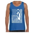 thumbnail image 1 of Awkward Styles Men's Lung Cancer Awareness Graphic Tank Tops White Ribbon, 1 of 4