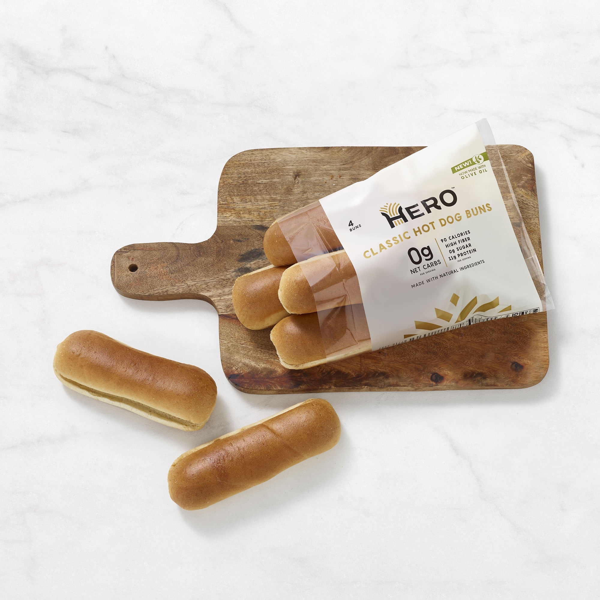 Hero Bread Hot Dog Bun, 17.5 oz(Pack of 1)