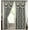 Grey, variant on Venice Classic, Traditional Floral Rod Pocket Light Filtering Curtains, 54" x 84"