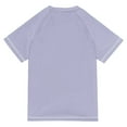 thumbnail image 6 of FORMRS Boys Rash Guard with Short Sleeves UPF 50+ Swim Shirts Sizes 3-12T, Purple Clouds, 6 of 6
