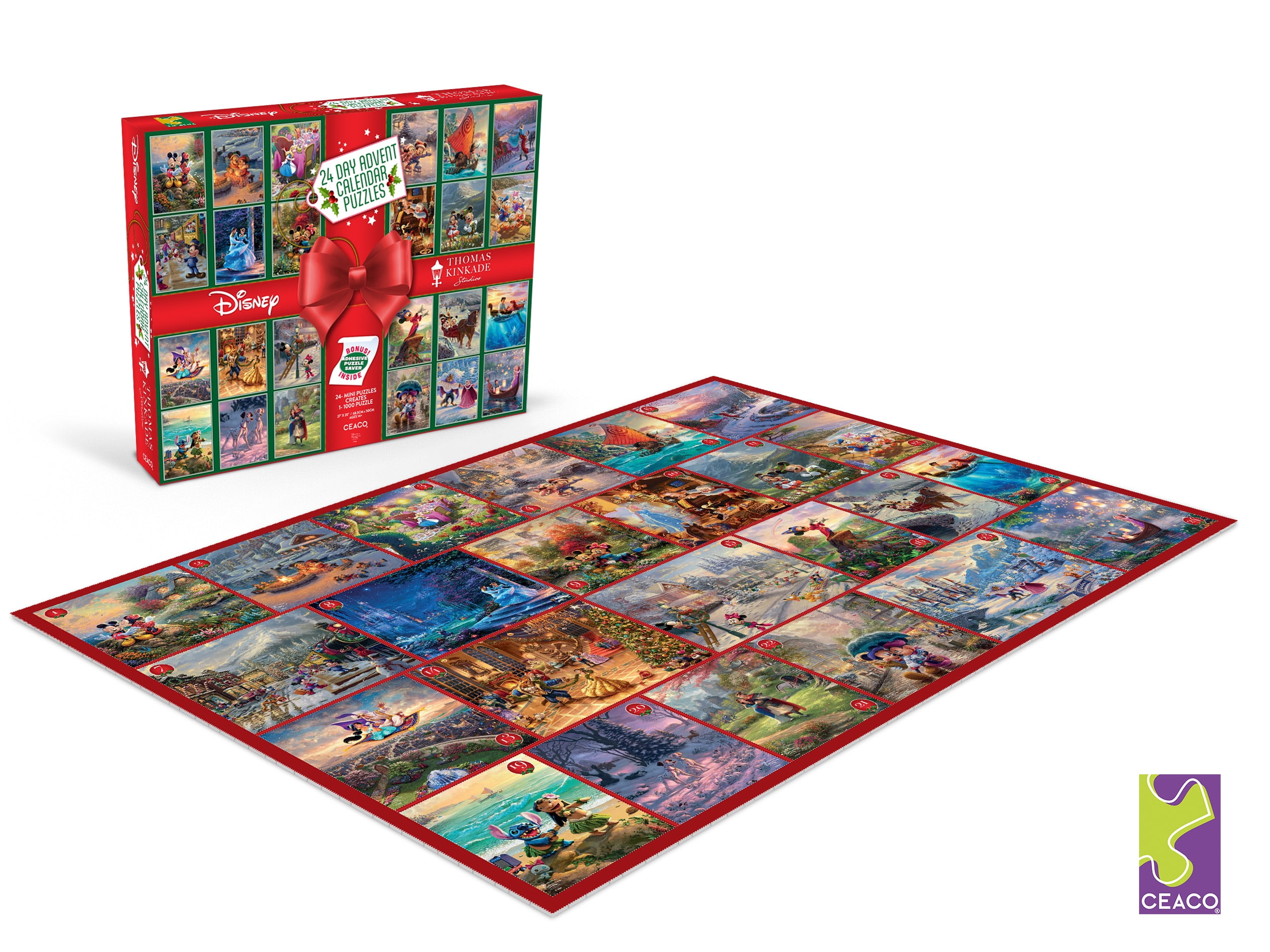 Ceaco Thomas Kinkade-Disney 1000-Piece 24-Day Advent