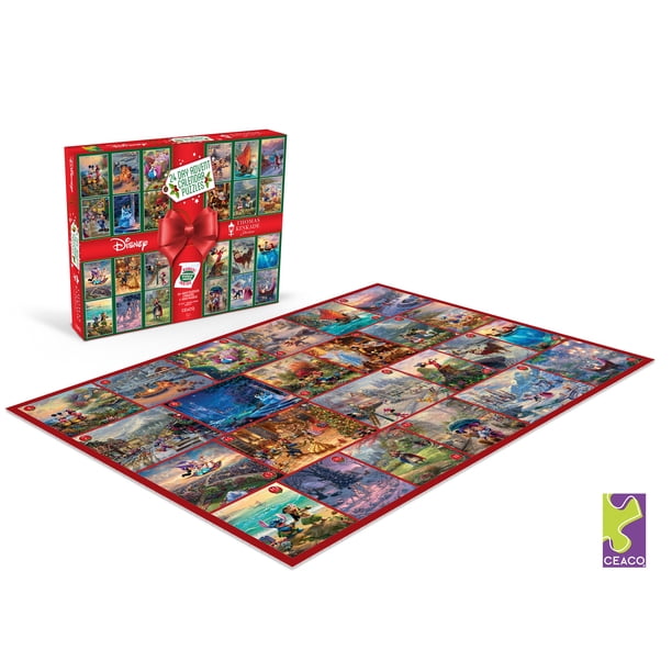 Ceaco Thomas Kinkade-Disney 1000-Piece 24-Day Advent Calendar