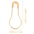 thumbnail image 2 of Luxshiny 300Pcs Golden Metal Brooch Pin for Women Gourd Shaped Safety Pin for Everyday Use, 2 of 8