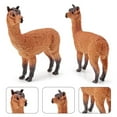 thumbnail image 4 of Animal Figurine Simulation Donkey Alpaca Red Deer Sheep Animal Model Toys Desktop Ornament Gift for Home, 4 of 12