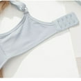 thumbnail image 5 of Bigersell Plus Size Lace Bralette with Underwire Women T-Shirt Bras Comfortable Breathable V-Neck Push-up Padded Bra Hook and Eye Bra Closure Everyday Bras Underwear Gray 42C, 5 of 5