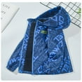 thumbnail image 4 of Atogsazn Kids Boys Rain Jacket Children Windproof Zip Up Long Sleeve Hooded Jackets Lightweight Fashion Clothes Blue 11-12 Years, 4 of 7