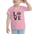 thumbnail image 3 of Tennis Love Cute Toddler T-Shirts for Boys Girls (Pink, Youth L), 3 of 5