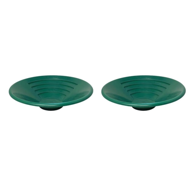 Riwesomey Sartén de oro de doble de 15 para extracción de pepitas, dragado de ríos, verde Verde 2piezas