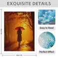 thumbnail image 3 of Diamond Art Kit for Adults, Sunset Walk Red Umbrella Silhouette Diamond Painting for Adults Beginners, 5D DIY Diamond Art Painting Kits, Colorful Diamond Painting Craft for Home Decor 12x16 Frameless, 3 of 7