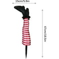 thumbnail image 6 of ZOELNIC 1Pair Halloween Witch Legs Yard Stake Decoration,18'' Upright Witch Leg Halloween Witch Decorations Legs for Courtyards,Lawns Home Decorations, 6 of 6
