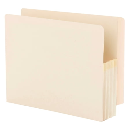 UPC: 0386486751248 | Smead End Tab Manila File Pockets 3.5  2-Ply Tabs 25/BX Letter (75124)