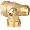 thumbnail image 1 of 3-Way Brass Check Valve with External Thread - One-Way Air Compressor with Compressor, 1 of 5