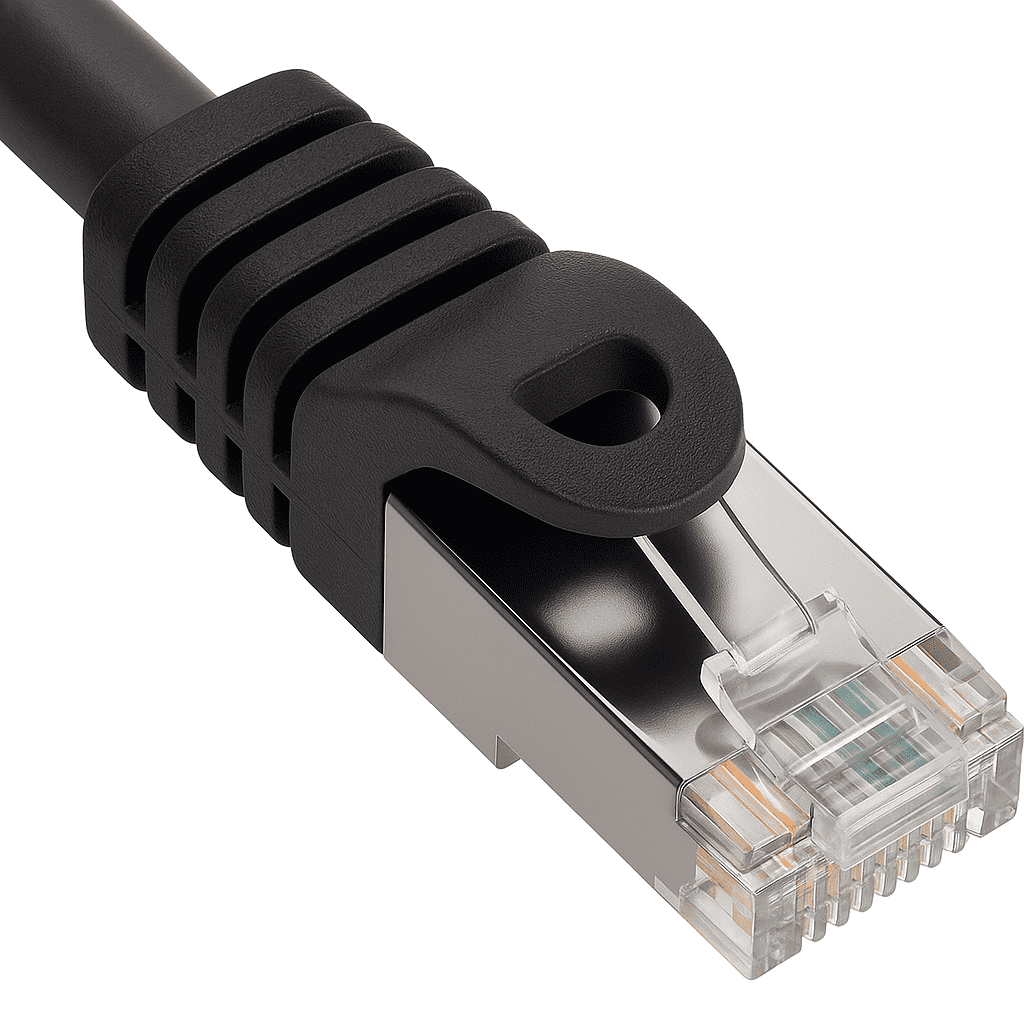 SANOXY Cables and Adapters; 25ft Cat6a 600 MHz UTP Snagless Ethernet Network Patch Cable, Black
