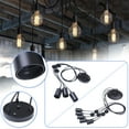 thumbnail image 4 of Vintage Industrial Ceiling Pendant Light Blending Retro And Industrial Styles, 1.2M Height With 5 Bulbs, Ideal For Living Room Kitchen Dining Room Bedroom Foyer Hallway Cafe Bar, 4 of 7