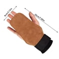 thumbnail image 3 of Weightlifting Wrist Hand Grips Leather Palm Protection with Wraps/ Padded, 3 of 8