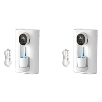 2X Mouthwash Dispenser for Bathroom, 18.26 Oz (540Ml) Touchless Auto Mouth Wash Dispenser with Magnetic Cups White