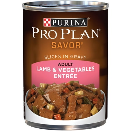 Purina Pro Plan SAVOR Lamb & Vegetables Slices in Gravy Canned Wet Dog Food, (12) 13 oz.