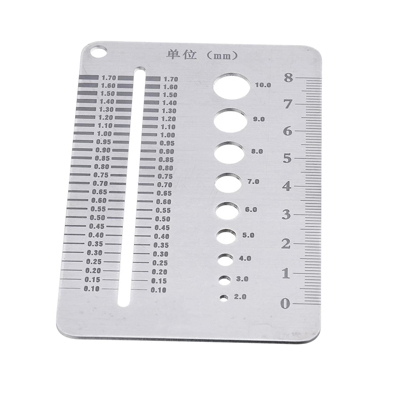 0.mm Stainless Steel Bolt Nut Screw Thread Fastener Measuring Checker