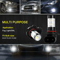 thumbnail image 3 of 2X IVBDQV 6000K White LED Fog Lights Bulbs for Ford Expedition 2019-2020, 3 of 10