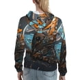 thumbnail image 7 of Wukai Steampunk Mechanical Butterfly Print Womens Hoodies Fleece Sweatshirts Long Sleeve Sweaters Pullover Fall Outfits Winter Clothes-Large, 7 of 7