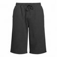 thumbnail image 5 of uvwlwu Men Baggy Capri Sweatpants Elastic Waist Loose Athletic Shorts with Side Pockets for Workout Gym Daily Casual Wear,L, 5 of 6