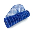 thumbnail image 2 of Royal Blue - Deco Mesh Eyelash Metallic Stripes - (10 Inch x 10 Yards), 2 of 4