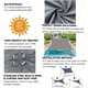 thumbnail image 4 of Vela de sombra para exteriores, toldo impermeable de poliéster 300D a prueba de rayos UV, dosel de Sol para terraza, cochera, patio trasero, jardín, etc., 4 of 4