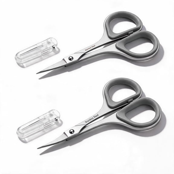 Small Travel Sewing Scissors Set for Detail Cutting Crafting Embroidery Knitting Stainless Steel High Precision Sharp Tip Safety Cases