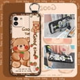 thumbnail image 5 of LYM-Phone Case For Samsung Galaxy A03 Global/SM-A035F, Phone Holder Wristband Back Cover Cartoon Silicone Durable Kickstand Lanyard Anti-dust Shockproof Ring Anti-knock Cute Wrist Strap, 5 of 9