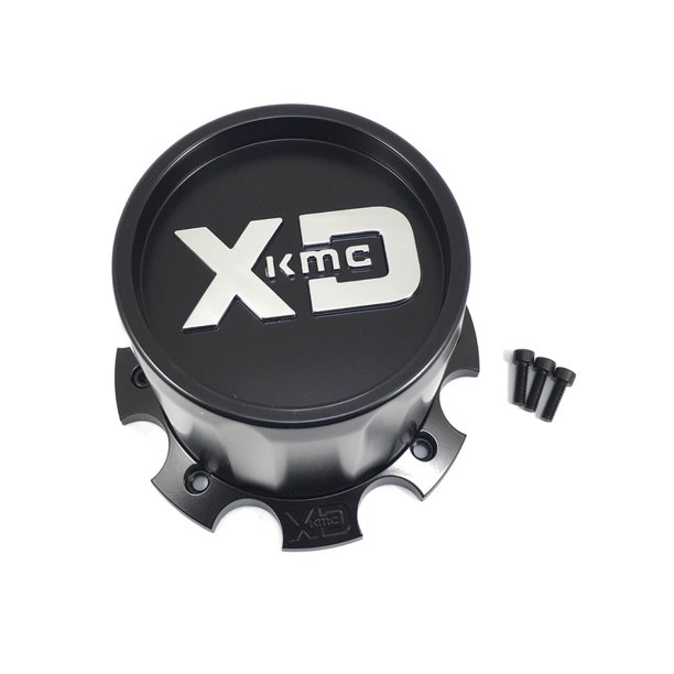 KMC XDS Satin Black Wheel Center Hub Cap 7 Lug 8X6.5 XD130 Machete