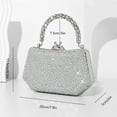 thumbnail image 3 of Sophisticated Rhinestones Embellished Evening Bag Spacious Interior Handbag For Essential For Fashionable Women, 3 of 9