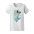 thumbnail image 2 of Cool Watercolor Tropical Beach T-Shirt Women -Image by Shutterstock, Female x-Large, 2 of 4