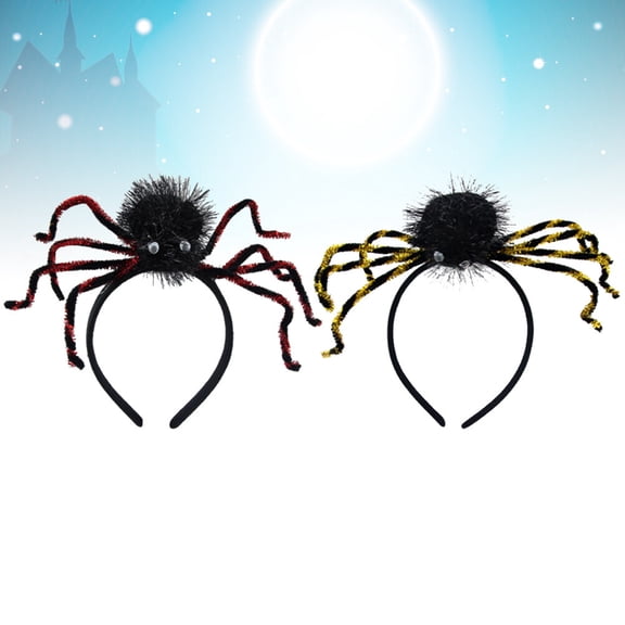 OHOIOLLA 2-Pack Spider Hat Headwear, Costume Accessory for Family Masquerade Parties, Cosplay Props