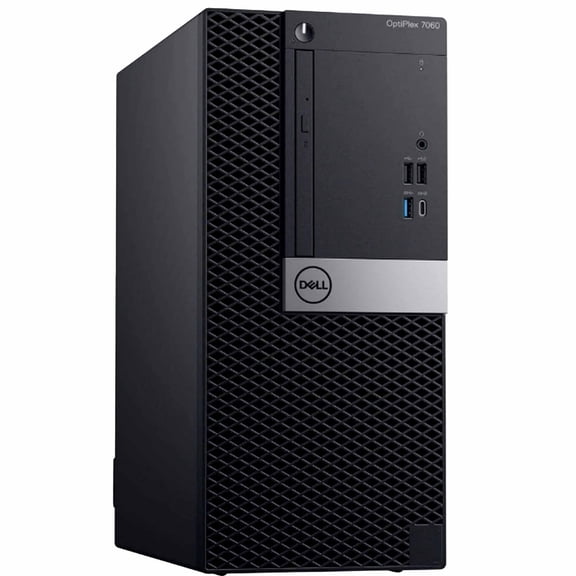Pre-Owned Dell Optiplex 7060 Tower Desktop Computer | Intel i5-8500 (3.2) | 16GB DDR4 RAM | 500GB SSD Solid State | Windows 11 Professional | Home or Office PC