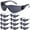 Black, variant on Safe Handler Full Color with Polycarbonate Lens Safety Glasses, Black (Box of 12)