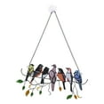 thumbnail image 2 of Tainini 4 PCS Metal Outdoor Wall Art Decor,3D Colorful Garden Birds Sculpture Outdoor Iron Hanging Decor Ornaments, Metal Hand-Made Bird Wall Art Decorations, 2 of 4